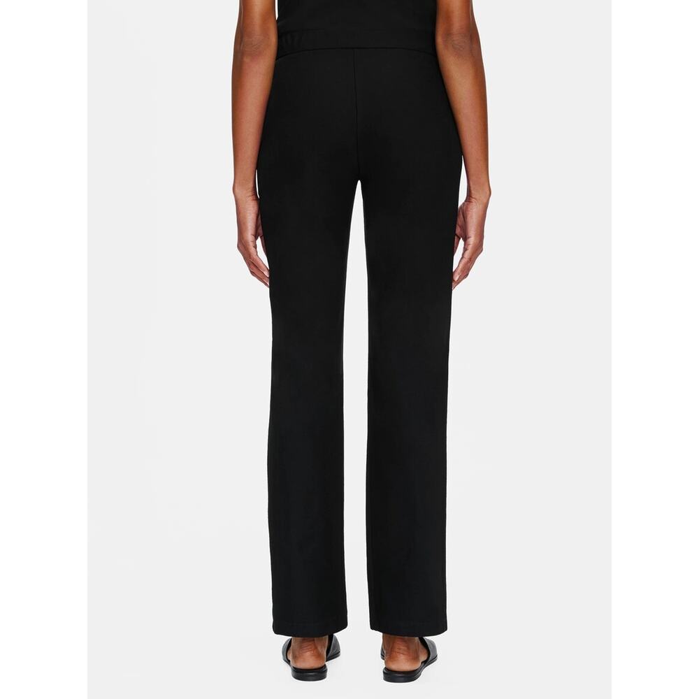 Eileen Fisher System Stretch Crepe Straight Pant Easy Fit Pull On Black Size XL - Picture 8 of 9